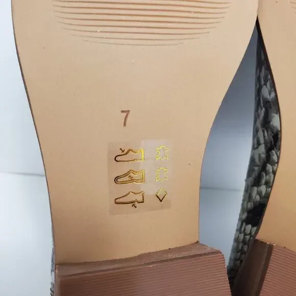 NEW Madewell Low Chelsea Boot Snake Embossed Leather 7 Tan Ankle Natural Animal - Picture 6 of 7